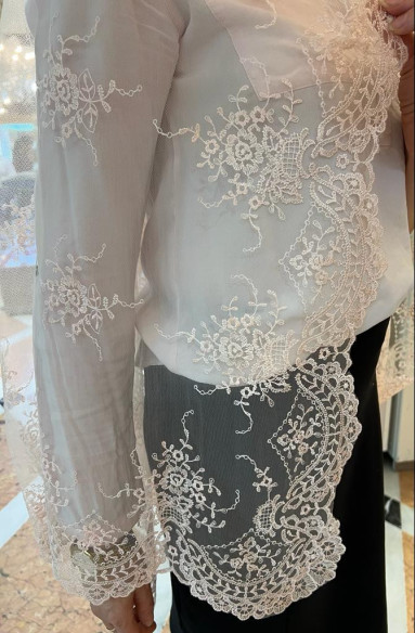 Mantilla máquina nude 100*220
