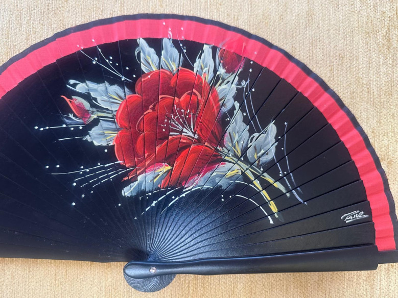 Abanico bolso flor