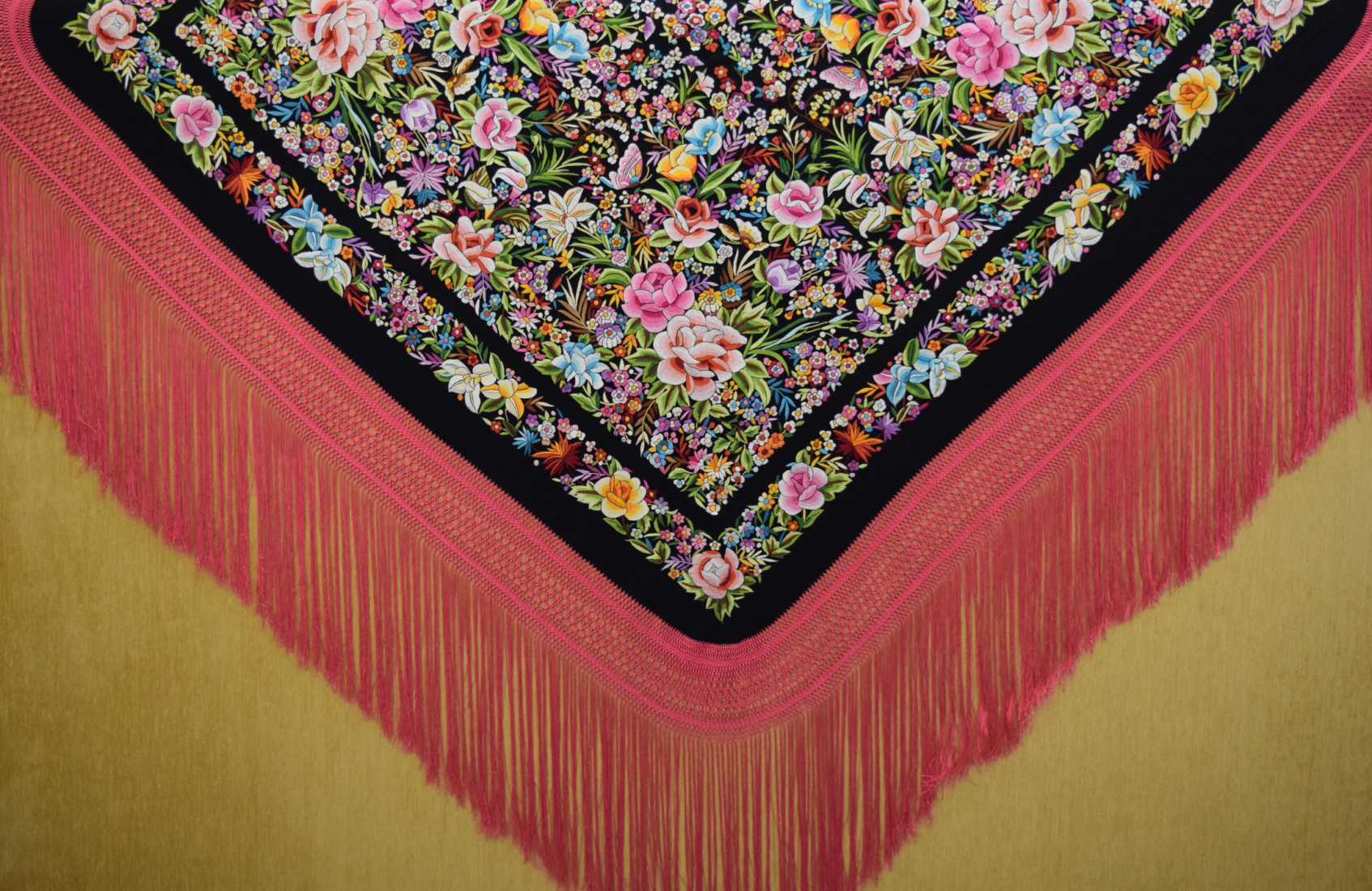 Mantón mano seda 130cm
