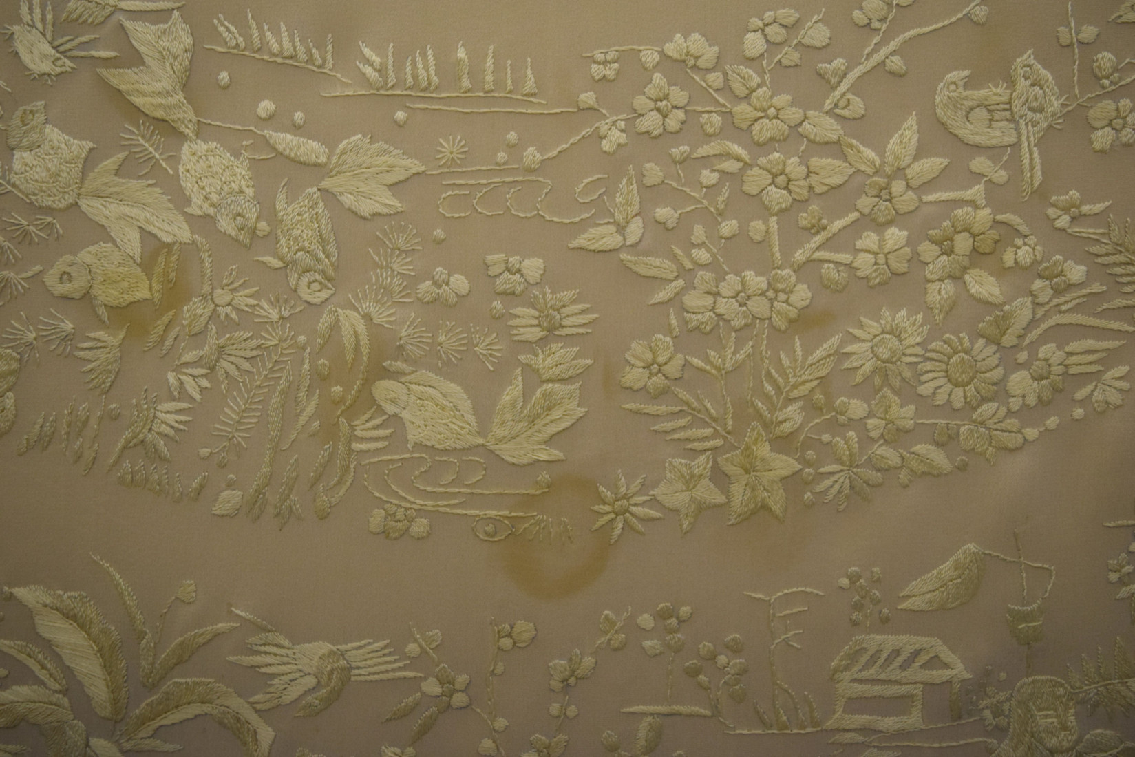 Mantón mano seda chinesco circular 135cm