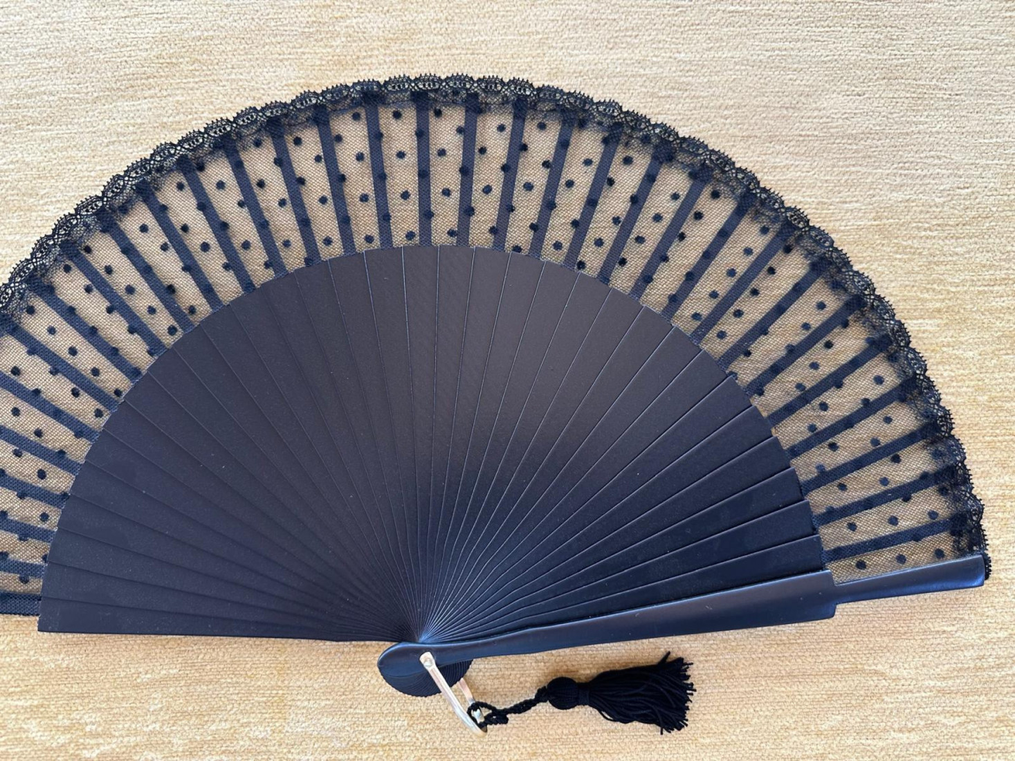 Abanico encaje plumeti
