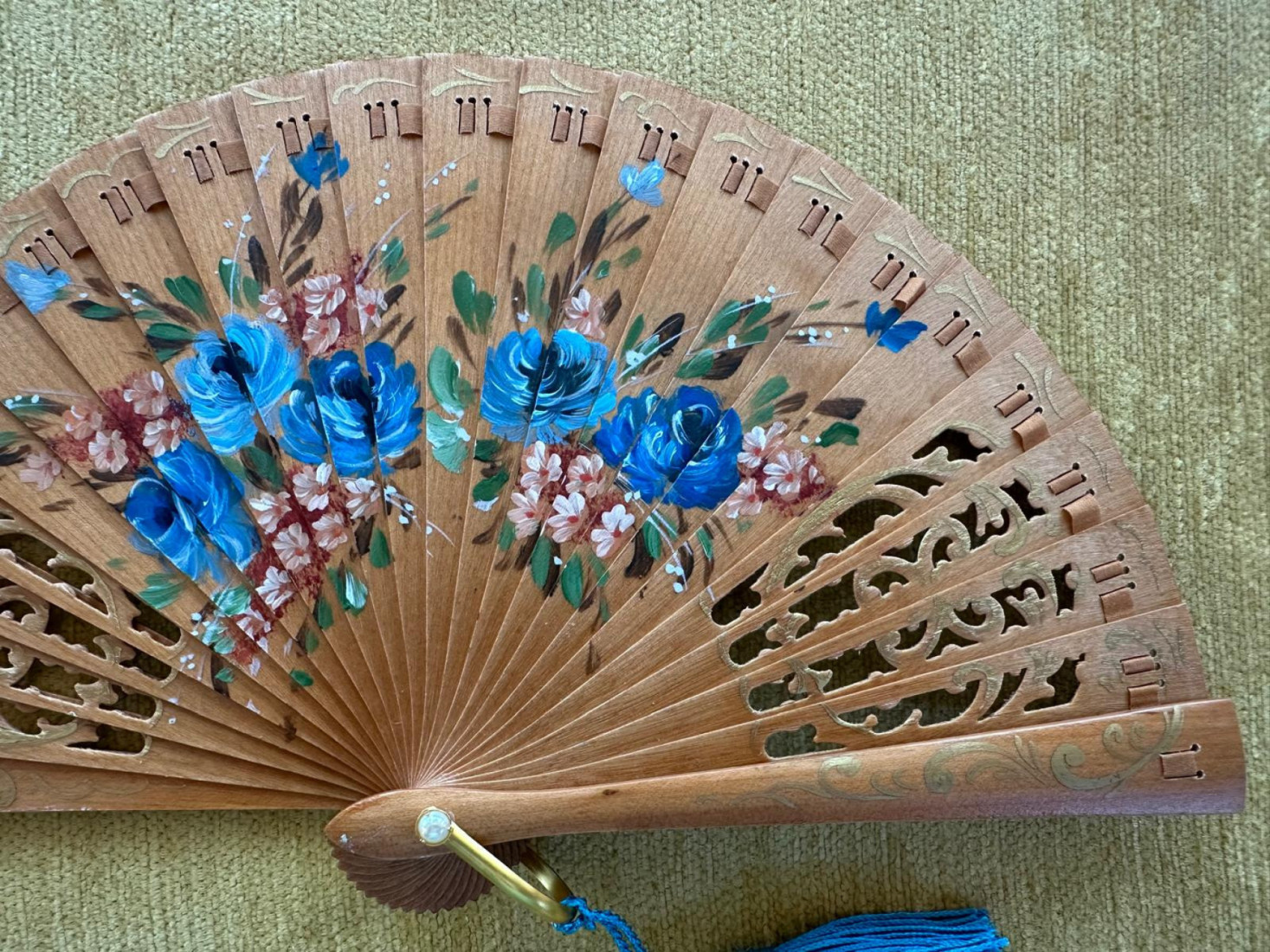 Abanico baraja mini flores