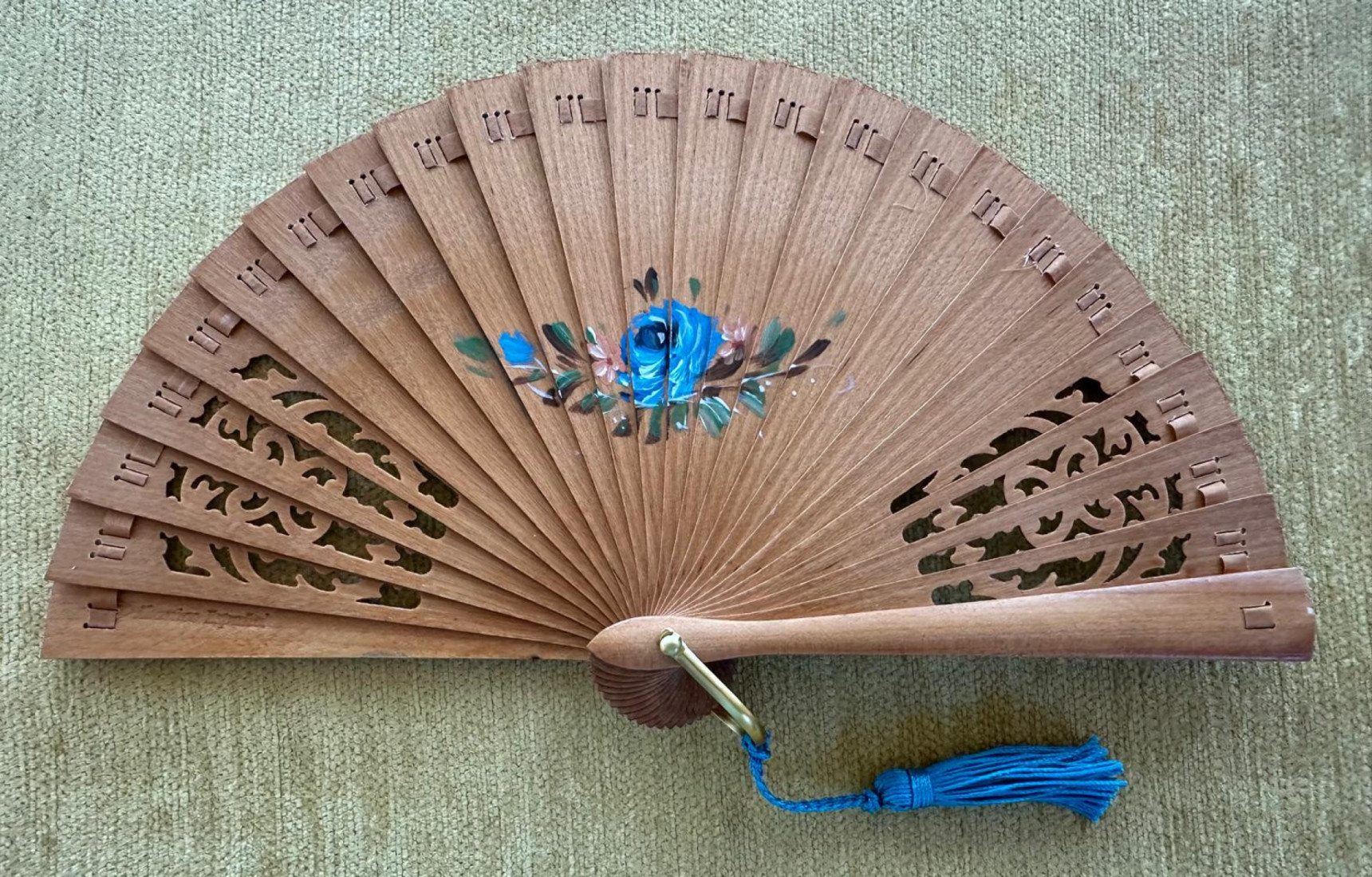 Abanico baraja mini flores