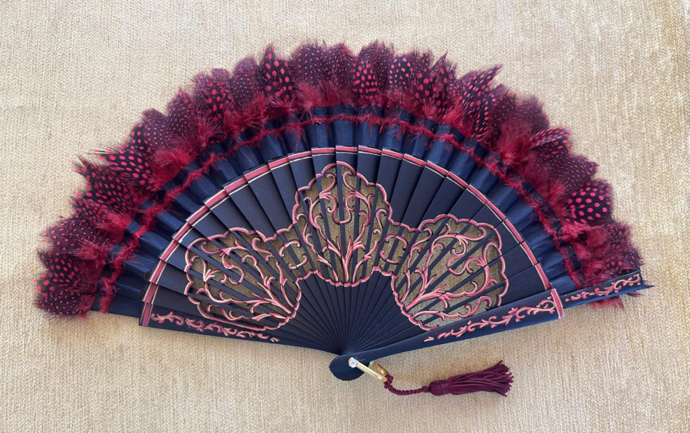 Abanico plumas