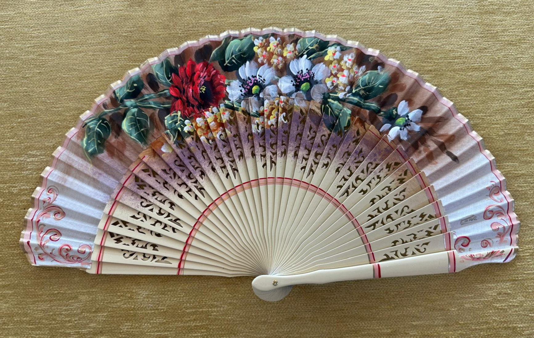 Abanico flores