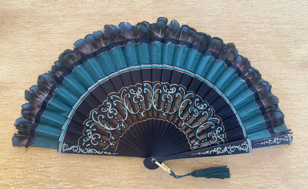 Abanico plumas