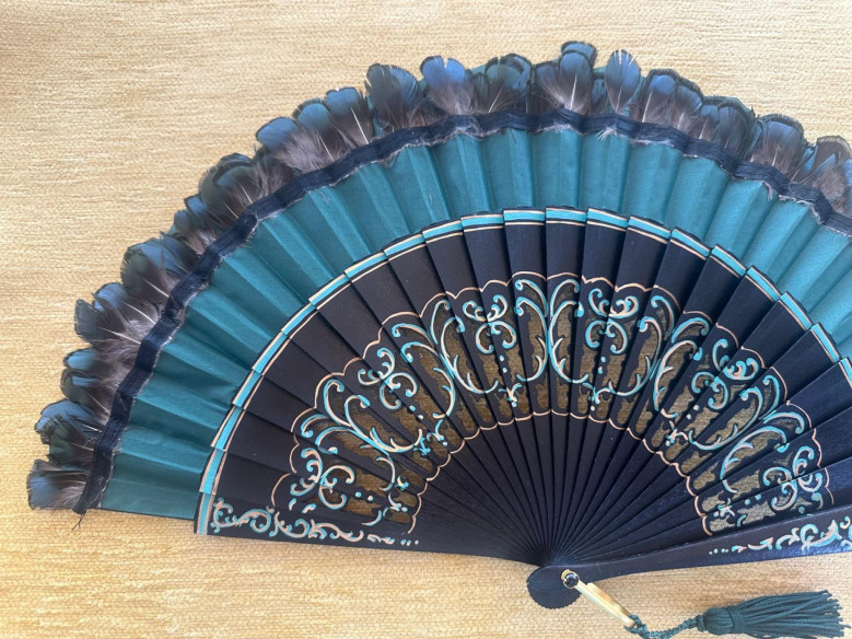 Abanico plumas
