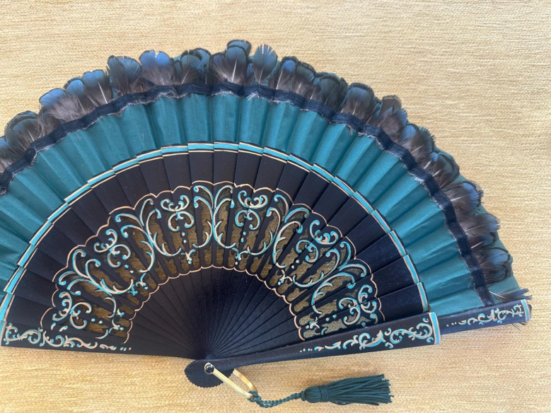 Abanico plumas