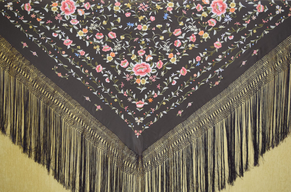 Mantón mano seda 140cm