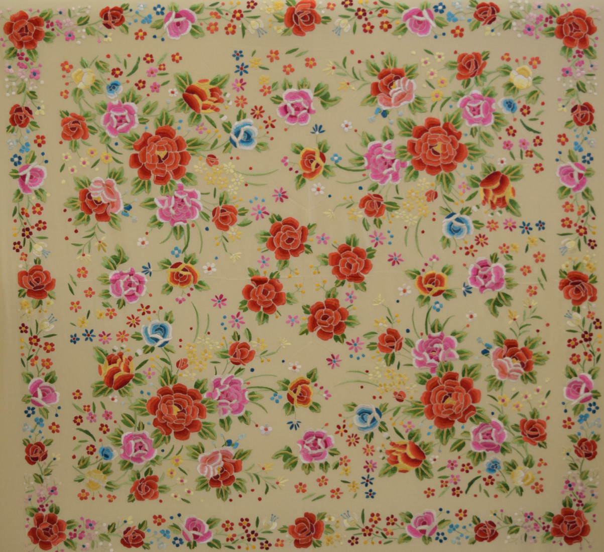 Mantón mano seda 140cm