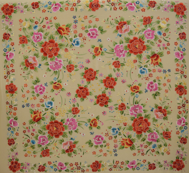 Mantón mano seda 140cm