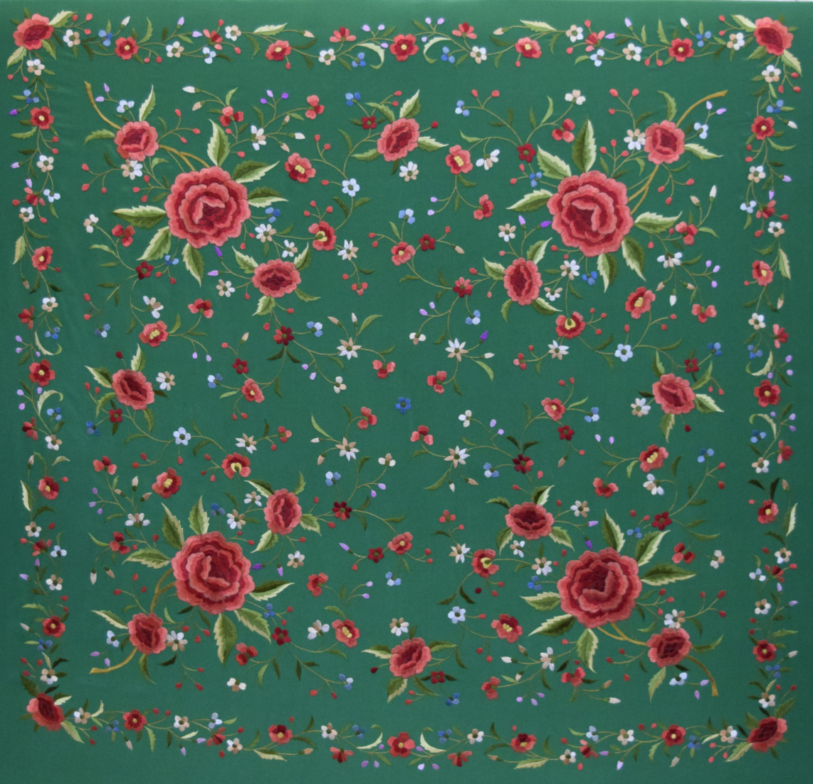 Mantón mano seda 140cm