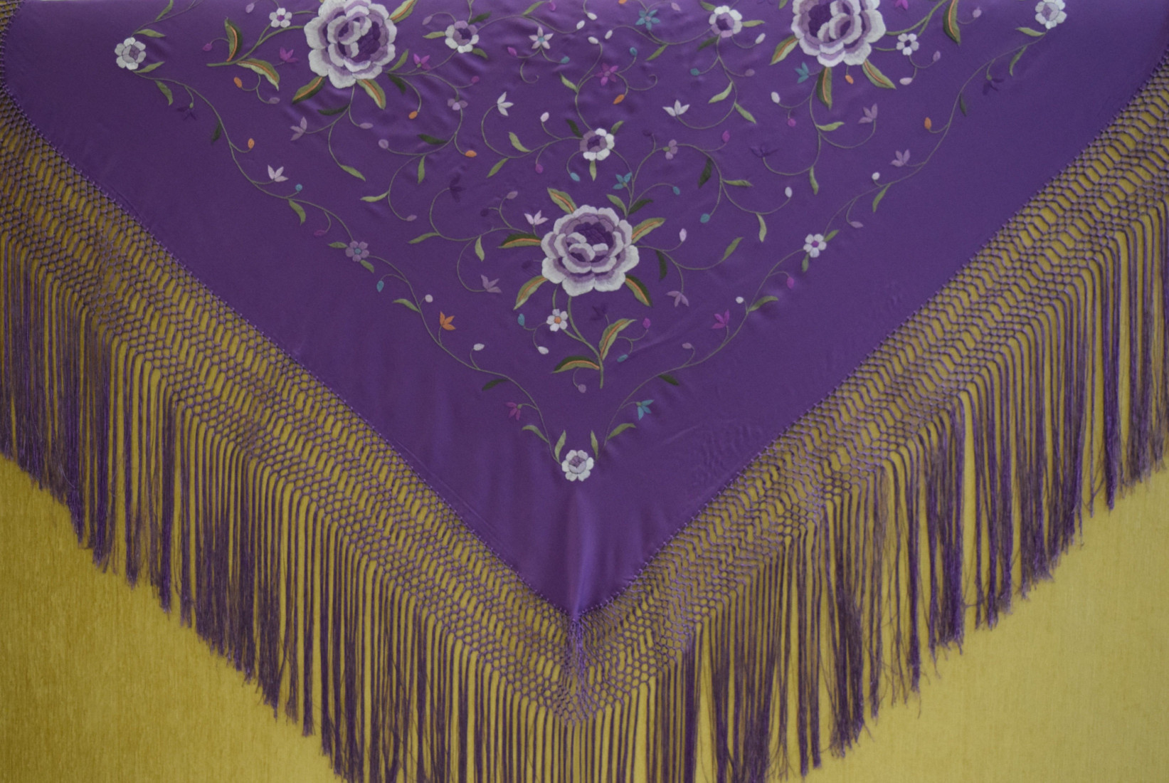 Mantón mano seda 115cm