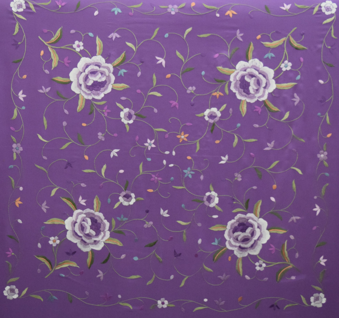 Mantón mano seda 115cm