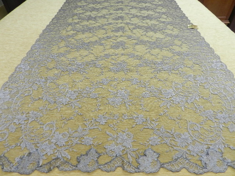 Mantilla máquina negro-plata