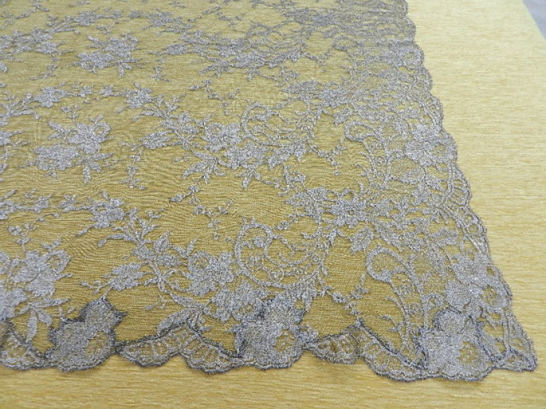 Mantilla máquina negro-plata