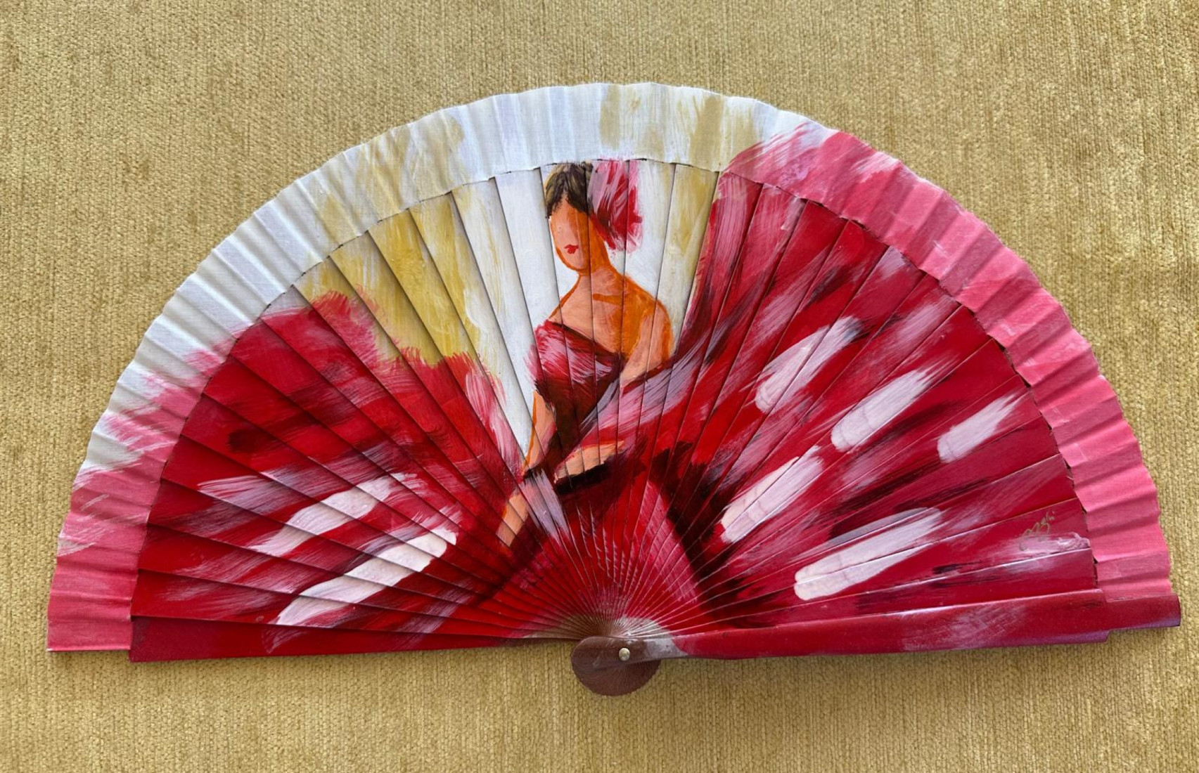 Abanico peral flamenca