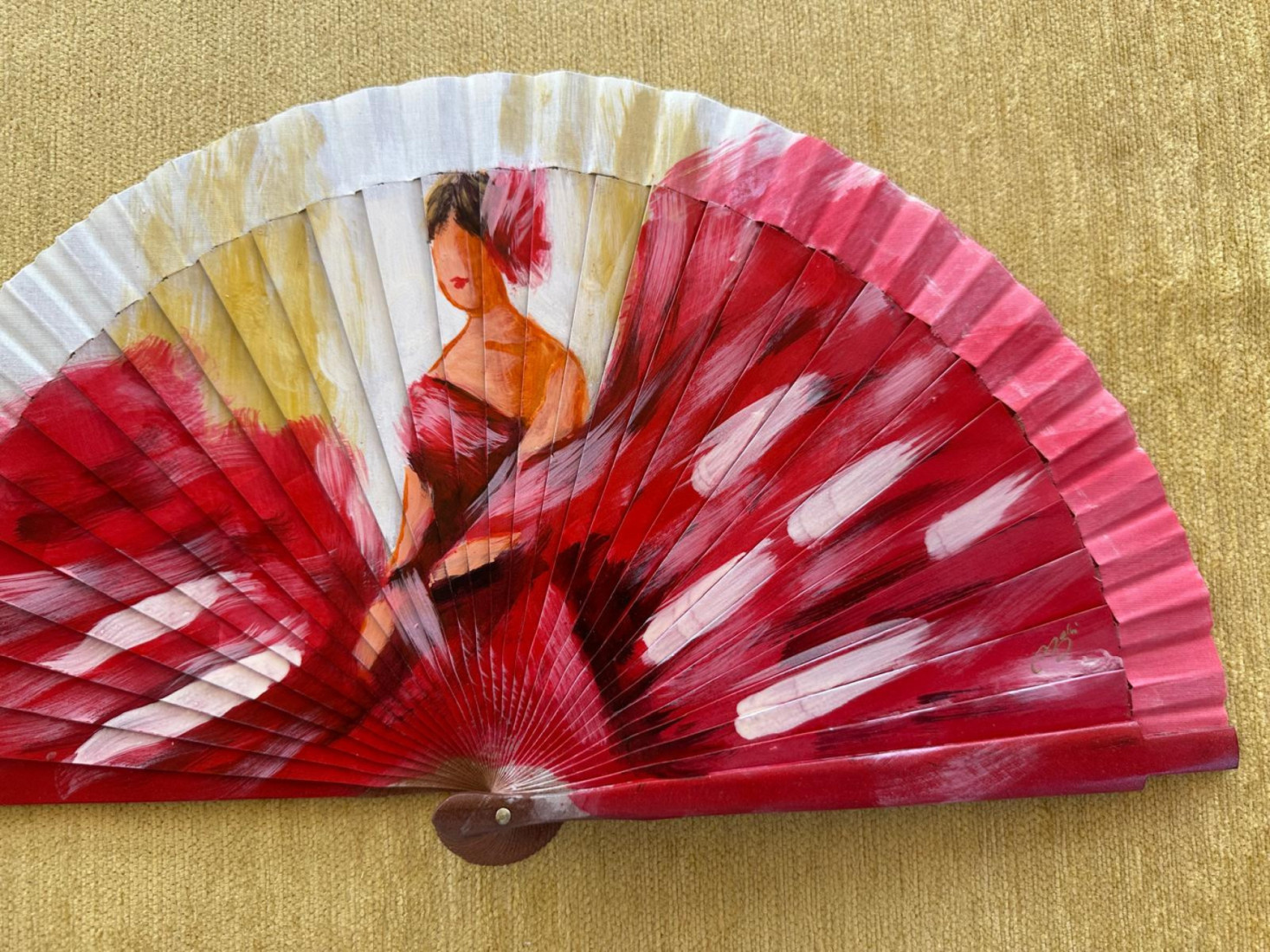 Abanico peral flamenca