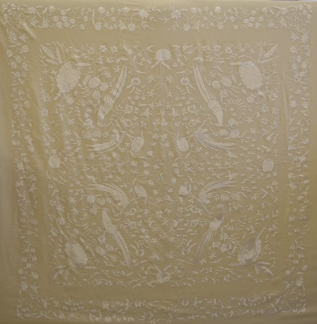Mantón mano crespón 155cm