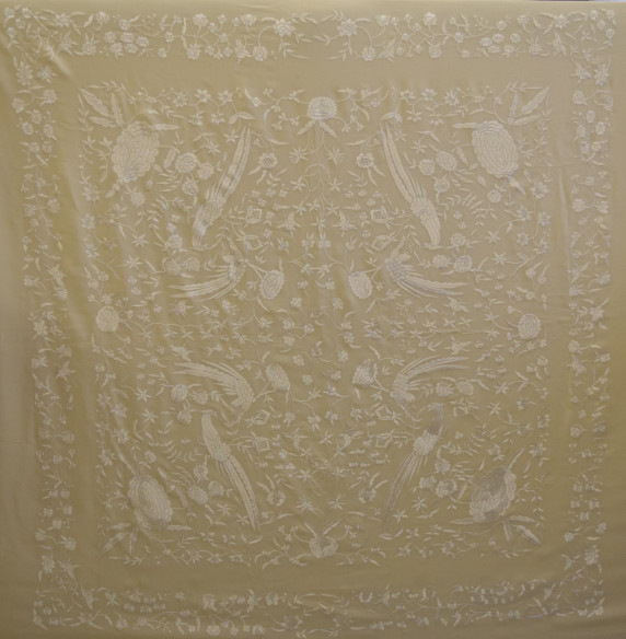 Mantón mano crespón 155cm