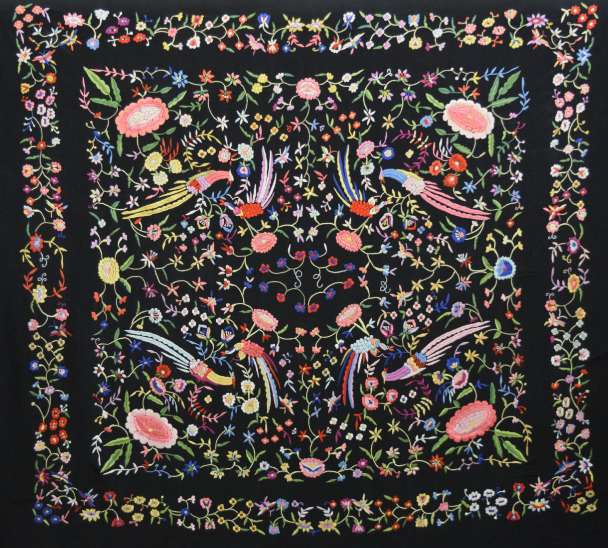 Mantón mano crespón 155cm