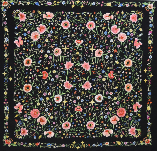 Mantón mano crespón 155cm
