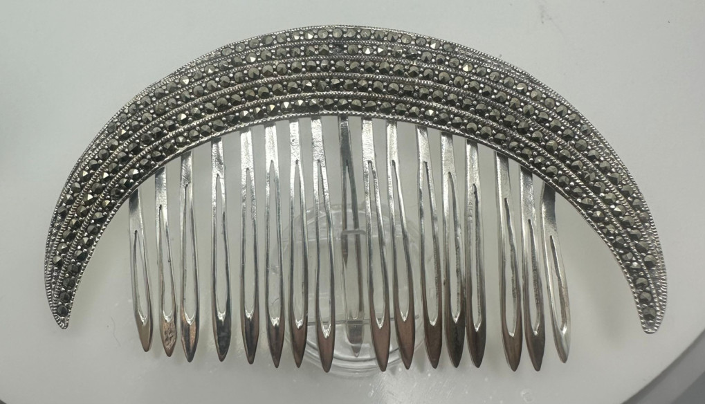 Peinecillo plata marcasitas