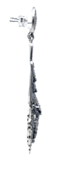 Pendiente plata marcasitas