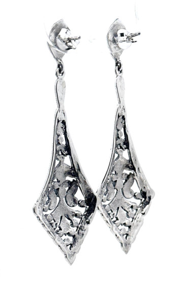 Pendiente plata marcasitas