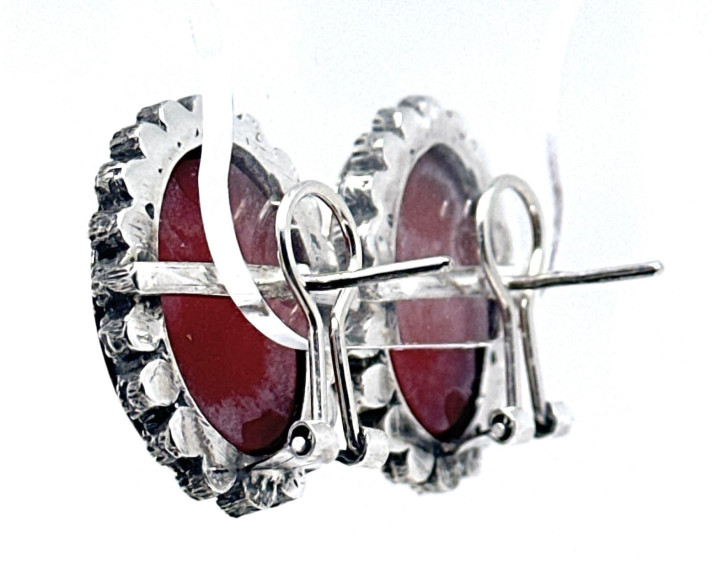 Pendiente camafeo plata