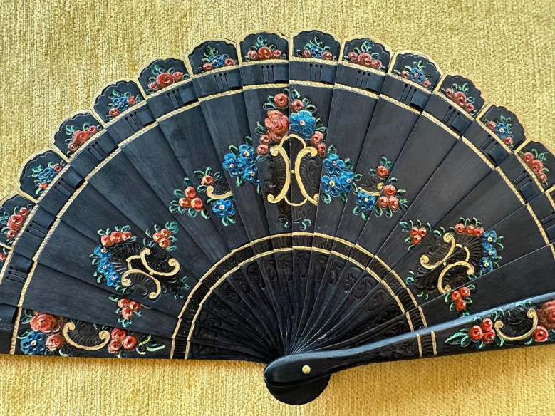 Abanico ébano flores