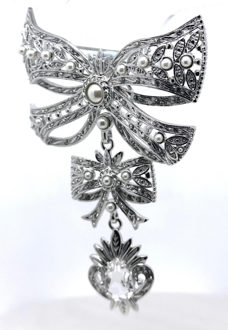 Broche lazo perla