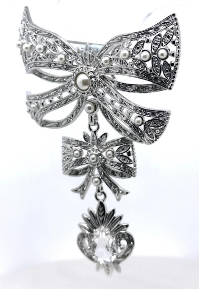 Broche lazo perla