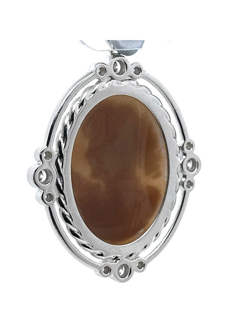 Colgante camafeo plata