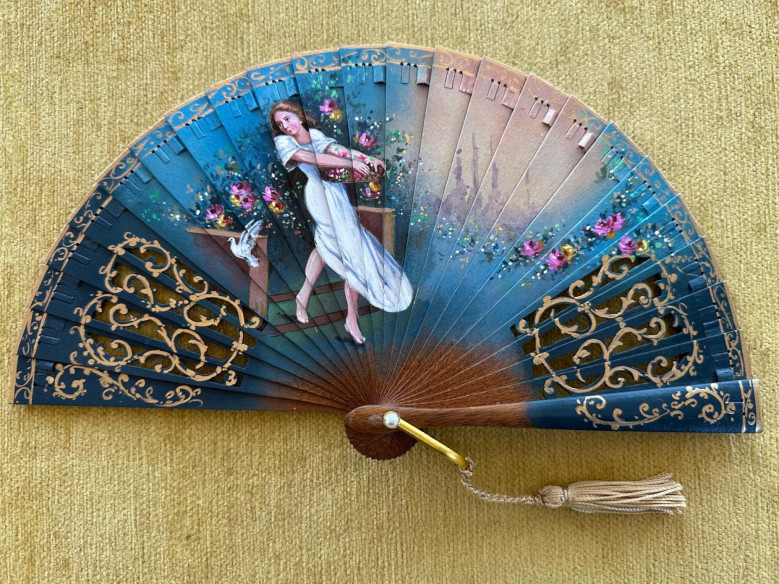 Abanico mini baraja dama