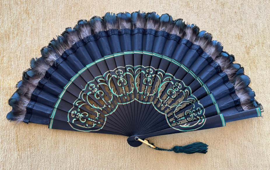 Abanico plumas