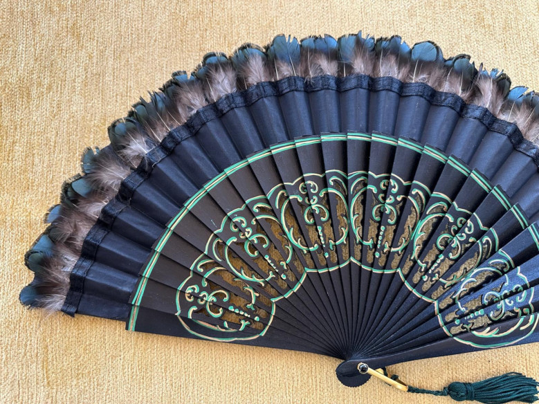 Abanico plumas