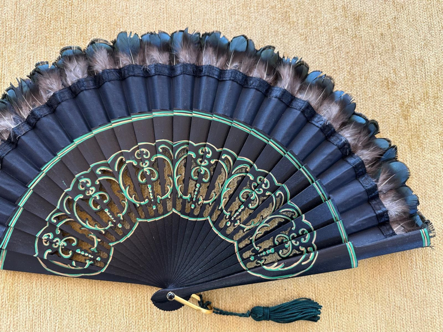 Abanico plumas