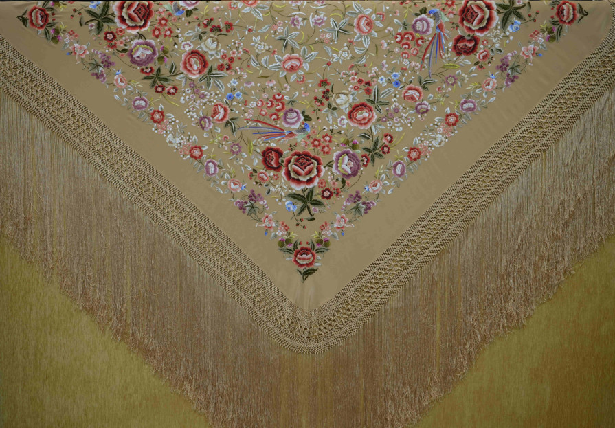 Mantón mano seda 140cm