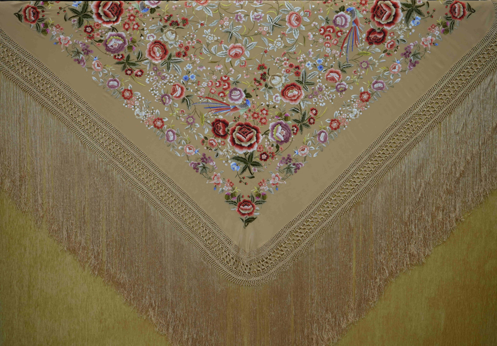 Mantón mano seda 140cm