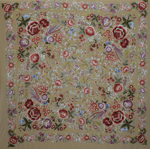 Mantón mano seda 140cm