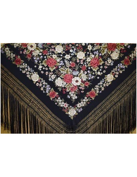 Mantón mano seda 140cm