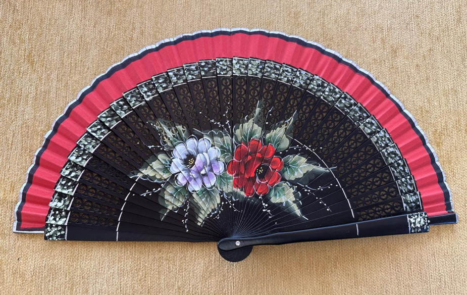 Abanico rosas