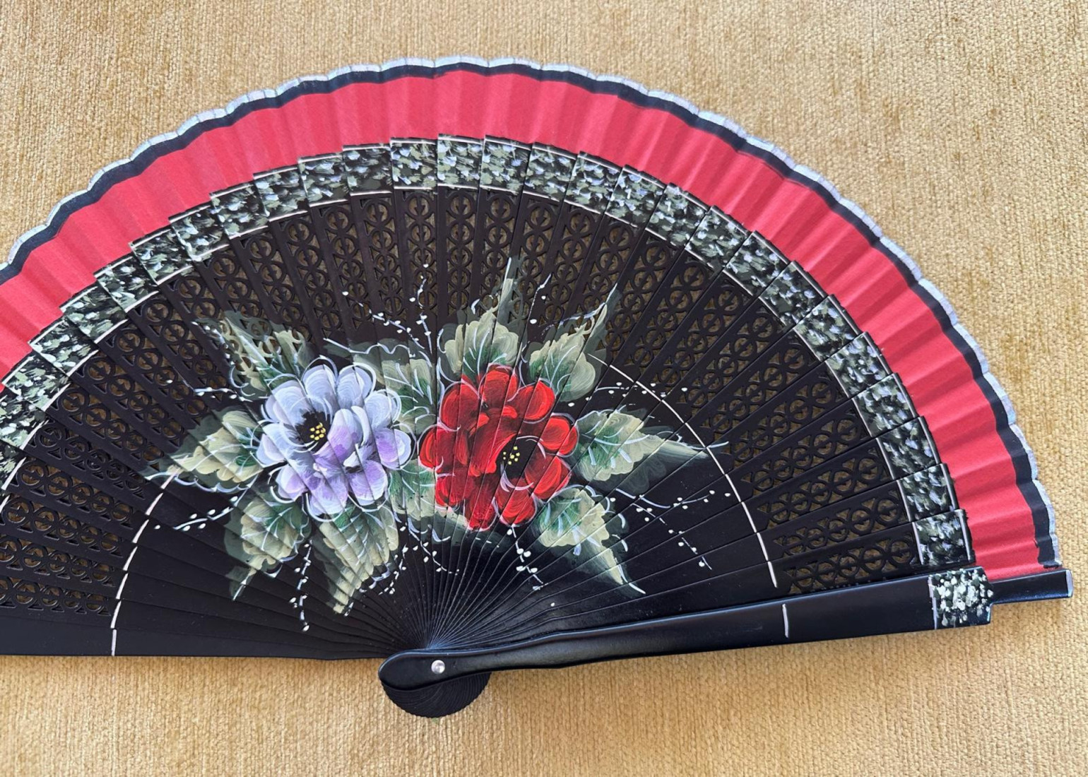 Abanico rosas