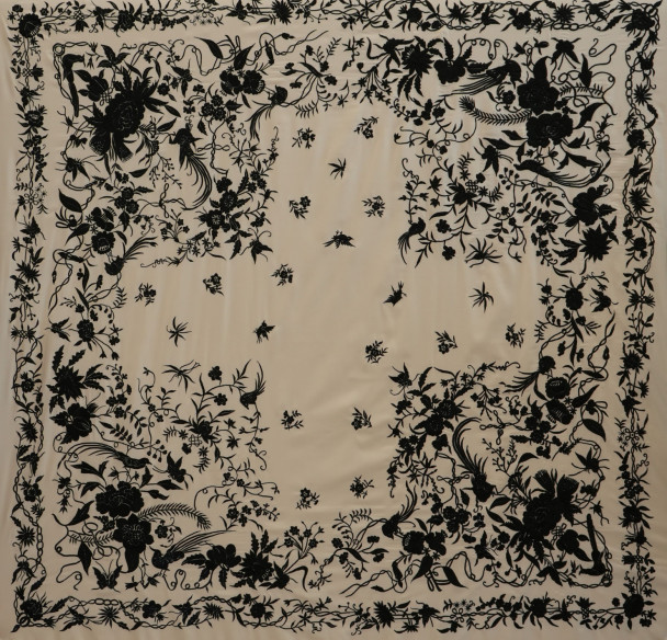 Mantón máquina isabelino 150cm