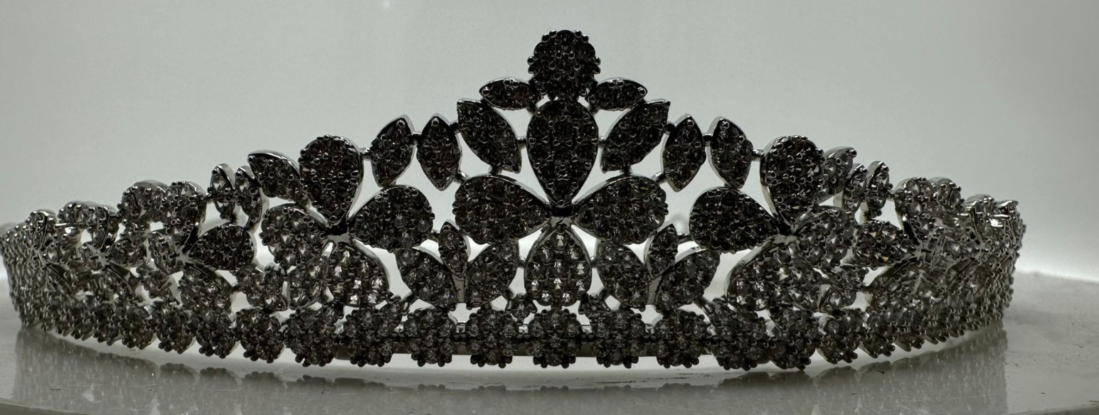 Tiara rodio flores