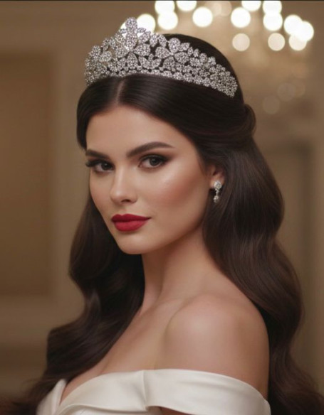 Tiara rodio flores