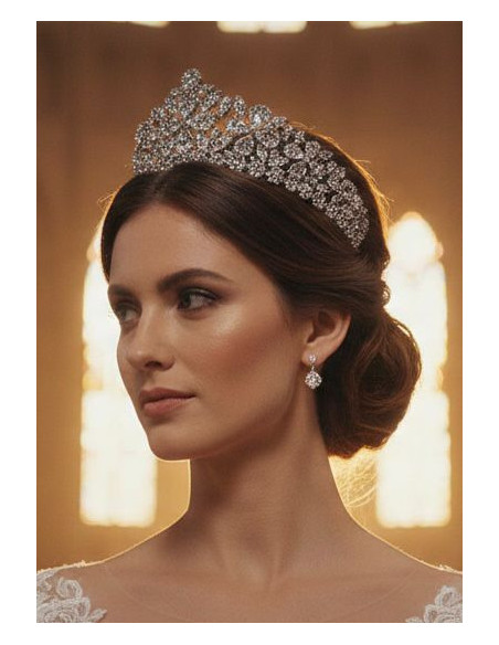 Tiara rodio flores