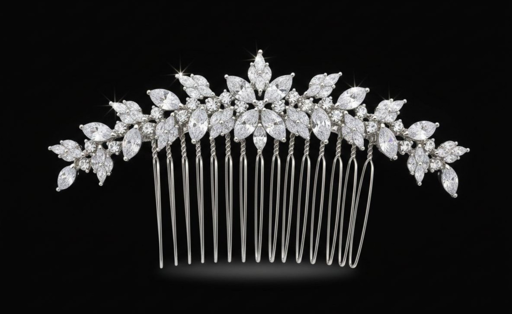 Peinecillo flores cristal