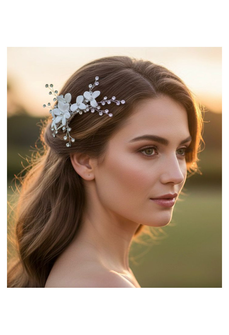 Aplique flores nácar
